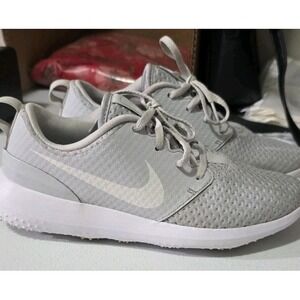 Women's Nike Roshe G Golf Shoes Spikeless Pure Platinum Grey Size 7